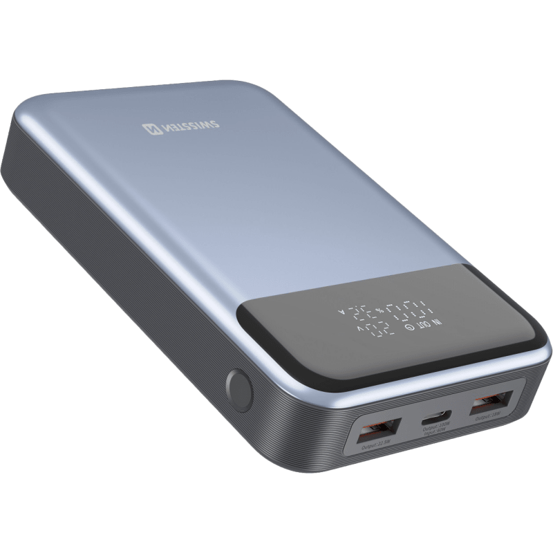 Swissten Power Bank -varavirtalähde 20 000 mAh (100 W)