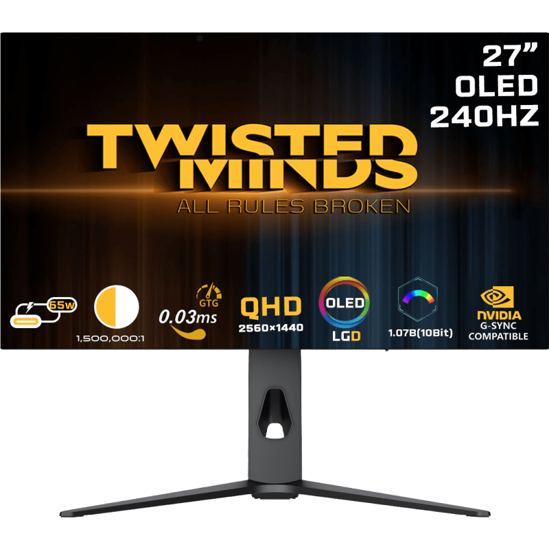 Twisted Minds 27" OLED -pelinäyttö