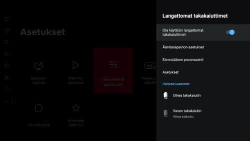 Kuva kaiuttimet katkaistu