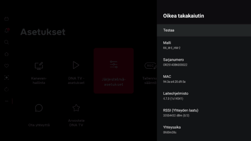 Kuva kaiuttimet testaus