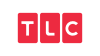 TLC-logo, jossa on valkoiset kirjaimet punaisissa suorakulmioissa vaaleanharmaalla taustalla.