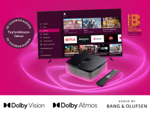 DNA TV -palvelussa on Dolby Atmos ja Vision tuki.