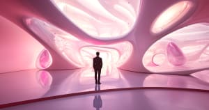 Pikseleistä tehty aalto