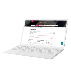 A laptop with YritysDNA on the screen