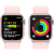 Apple Watch Series 9 (GPS 41 mm), Sport Loop -ranneke, Pinkki alumiinikuori