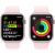 Apple Watch Series 9 (GPS 45 mm), Pinkki alumiinikuori ja urheiluranneke (S/M)