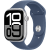 Apple Watch Series 10 (GPS 46 mm), M/L, Hopea alumiinikuori ja farkunsininen urheiluranneke