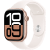 Apple Watch Series 10 (GPS + Cellular 46 mm), M/L, Ruusukulta alumiinikuori  ja punanhäivä urheiluranneke