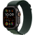 Apple Watch Ultra 2 (GPS + Cellular 49 mm), musta titaanikuori ja tummanvihreä Alpine-ranneke, Keskikokoinen