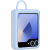 Samsung Silicone Cover -suojakuori Galaxy Z Flip6 -puhelimelle, Blue