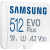 Samsung MicroSD EVO Plus -muistikortti 512 Gt + SD-adapteri