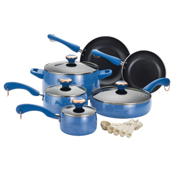 Paula Deen Signature Collection Porcelain Nonstick 15Pc Cookware Set