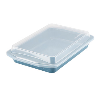 Paula Deen Speckle Nonstick Bakeware 9" x 13" Covered Rectangle Cake Pan