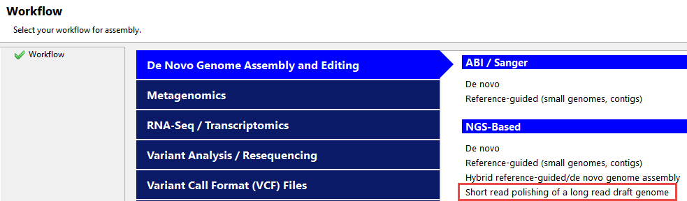 Nanopore sequencing accuracy was tested using SeqMan NGen vs. three other tools for genome polishing