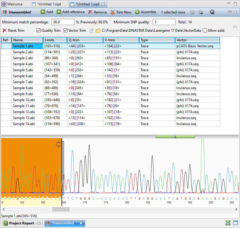 SeqMan Ultra is introduced for Sanger sequence assembly and both Sanger ...