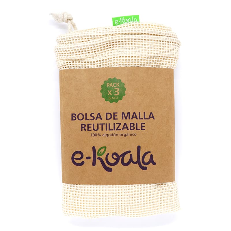 Kit de 3 Bolsas de Malla Reutilizables (S/M/L)