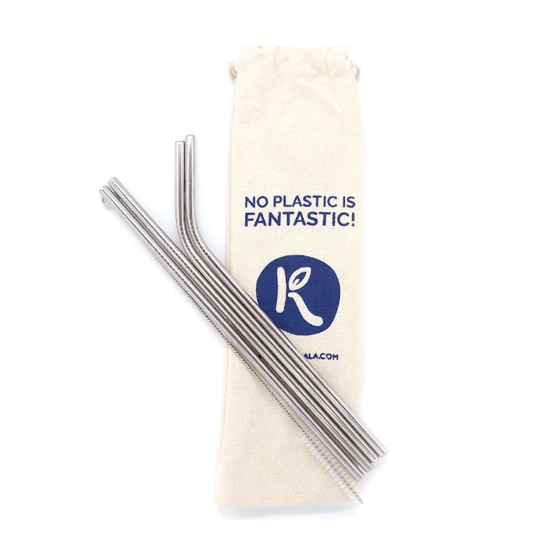 Pack Familiar de Pajitas Reutilizables de Acero (6 ud.)