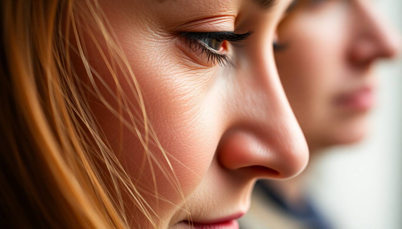 close-up of irritated skin texture and mineral deposits on healthy skin surface