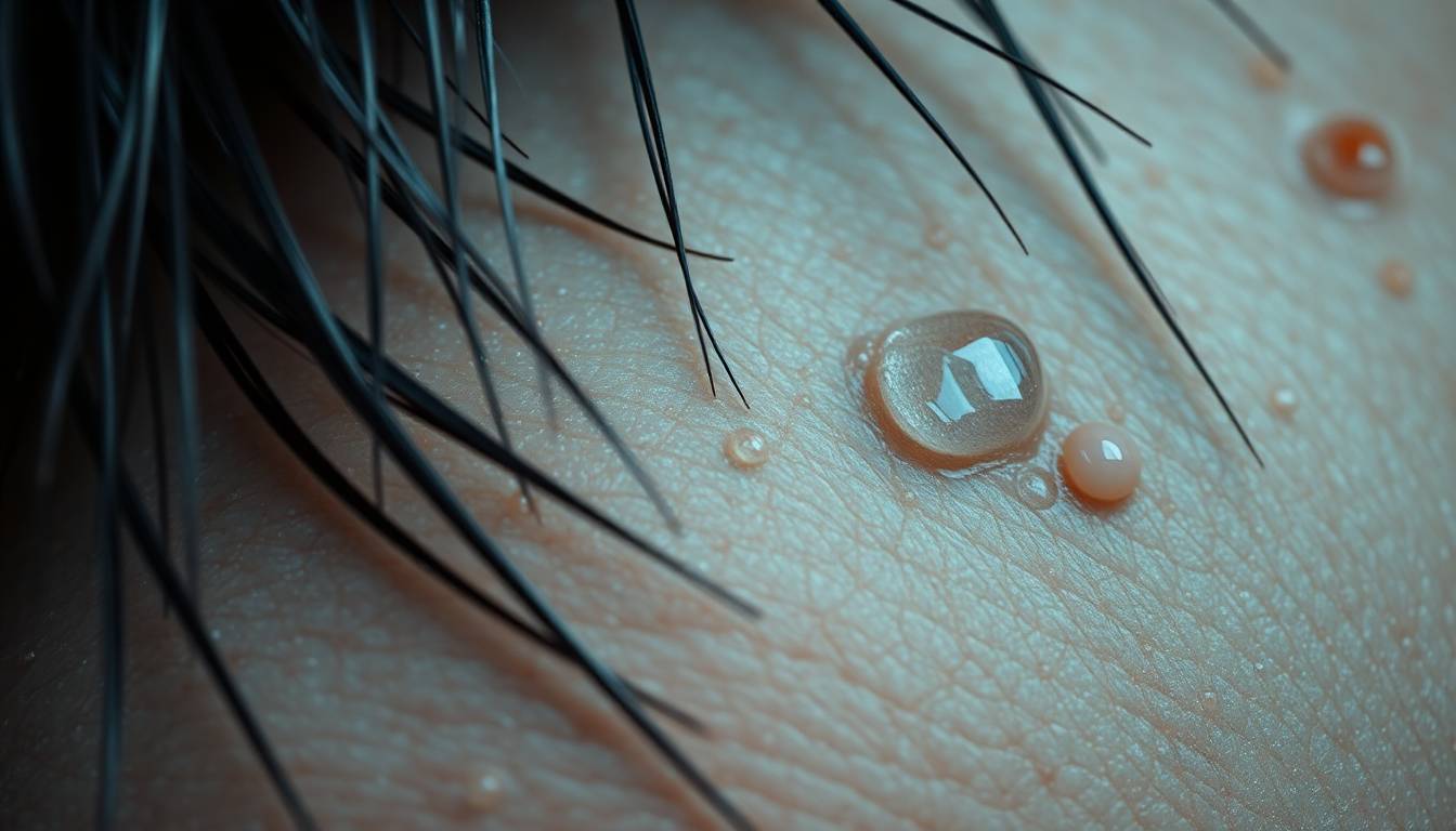close-up of damaged skin texture and irritation caused by tap water contaminants