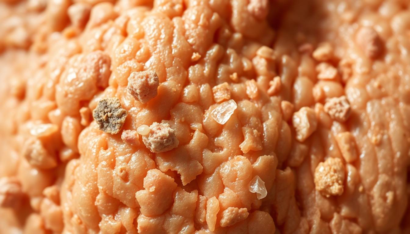 close-up of dry irritated skin texture and hard water mineral deposits on skin surface