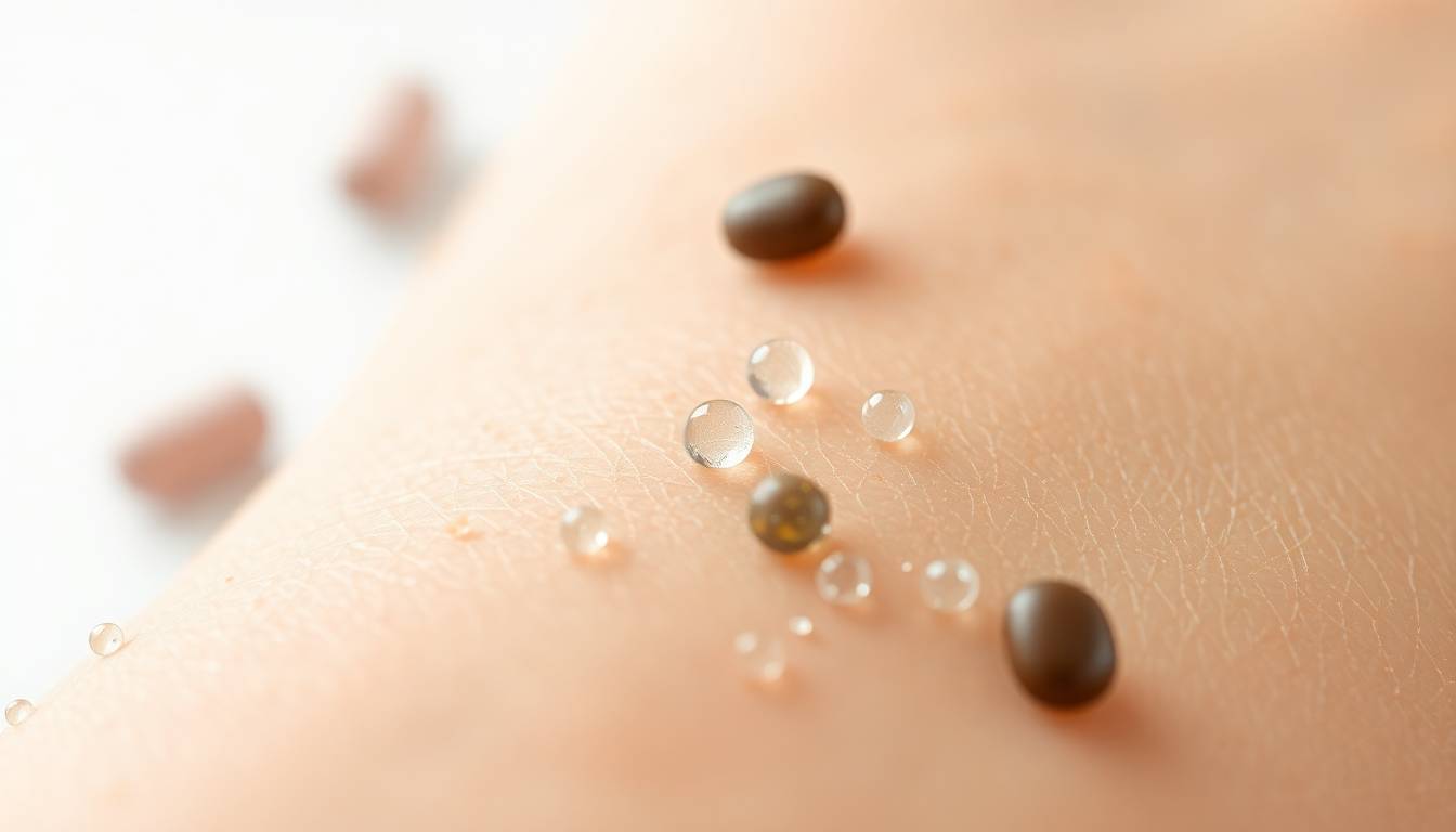 close-up of pharmaceutical residue contamination in tap water with microscopic particles visible