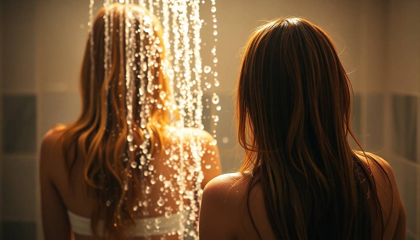 healthy, shiny hair with vibrant texture showing the results of pure filtered water