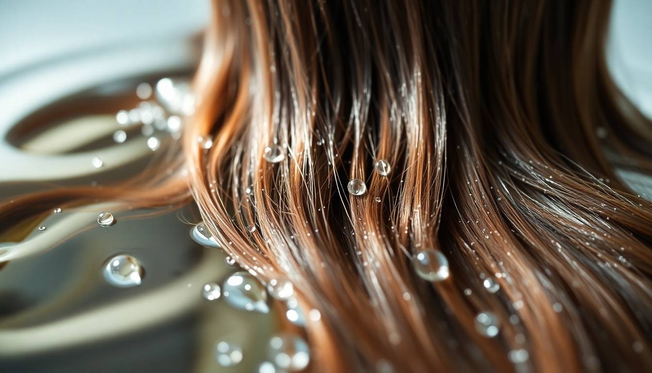 healthy, shiny hair with restored volume and shine from filtered soft water