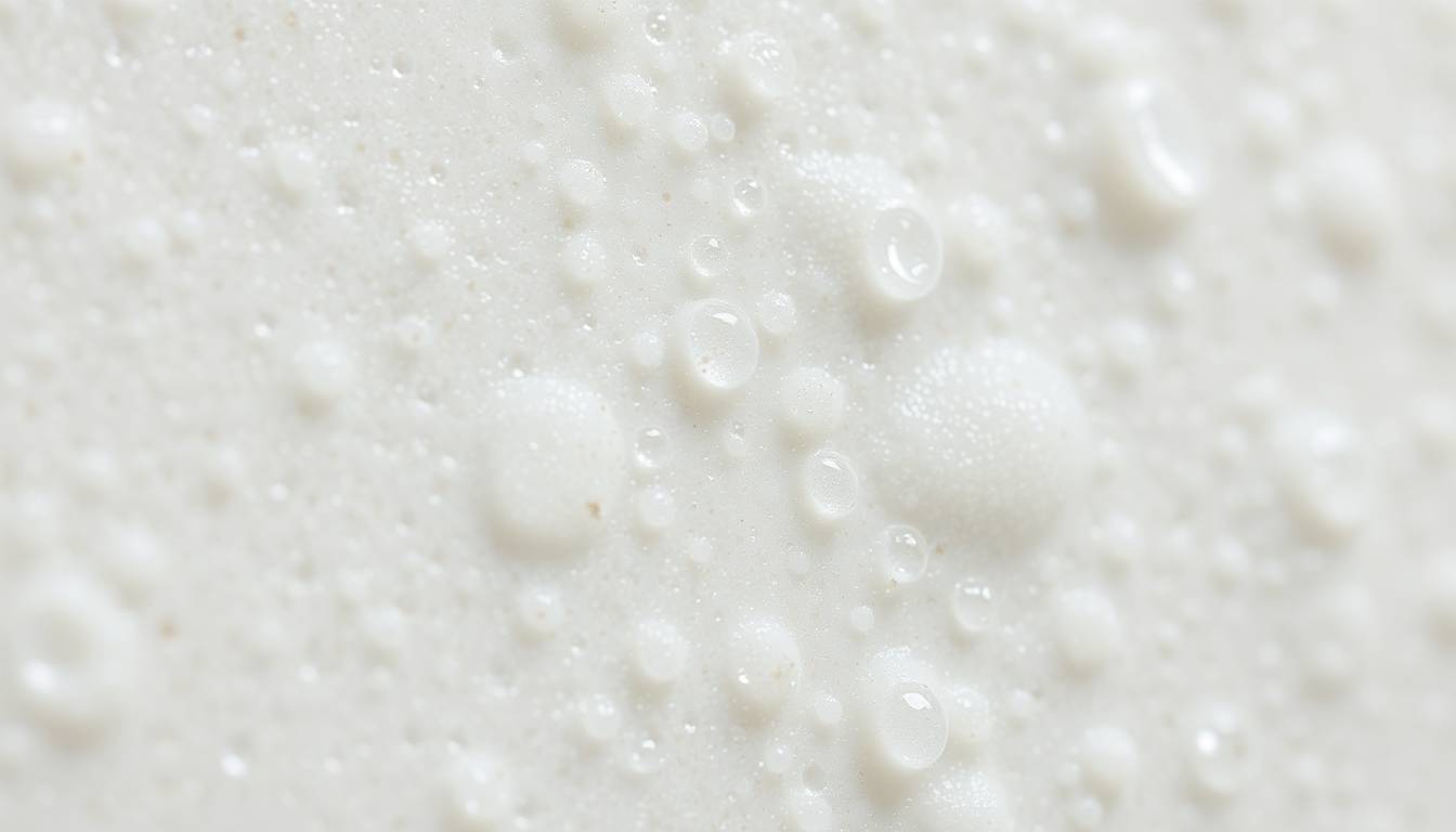 close-up of irritated skin with visible damage and mineral deposits from contaminated shower water
