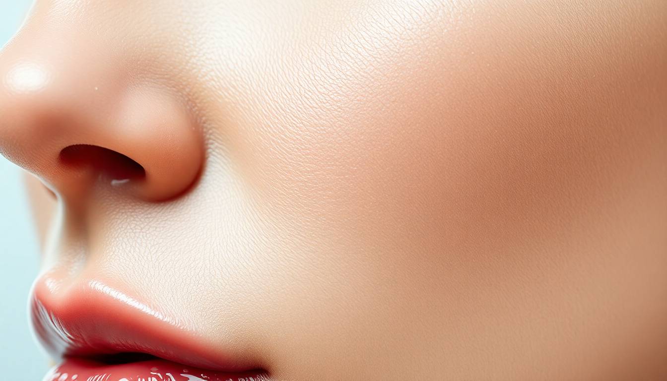 Clear, smooth, glowing skin texture with healthy radiance after filtered water use