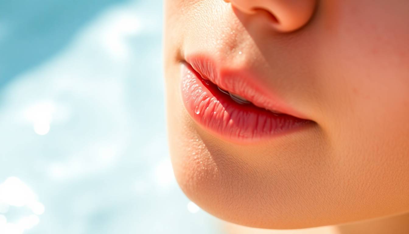 Healthy, firm, glowing skin texture with natural elasticity and radiance from filtered soft water