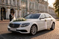 Профессиональный шофер и красивое авто для праздничного маршрута