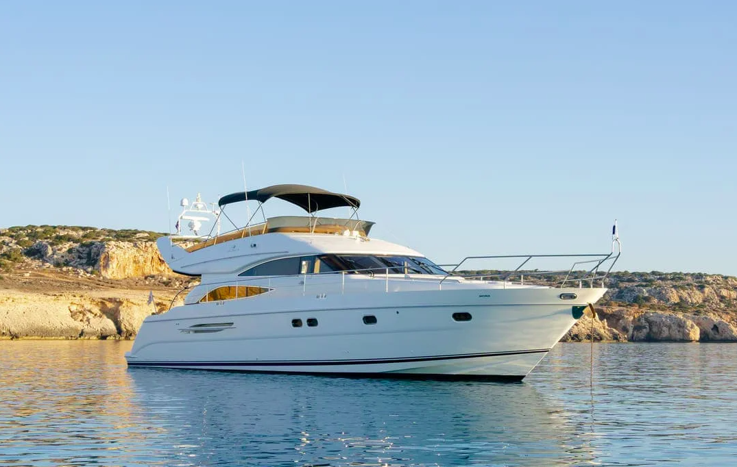 Exclusive Yacht Hire in Ayia Napa for Tailor-Made Routes, Professional Crew and First-Class Onboard Service