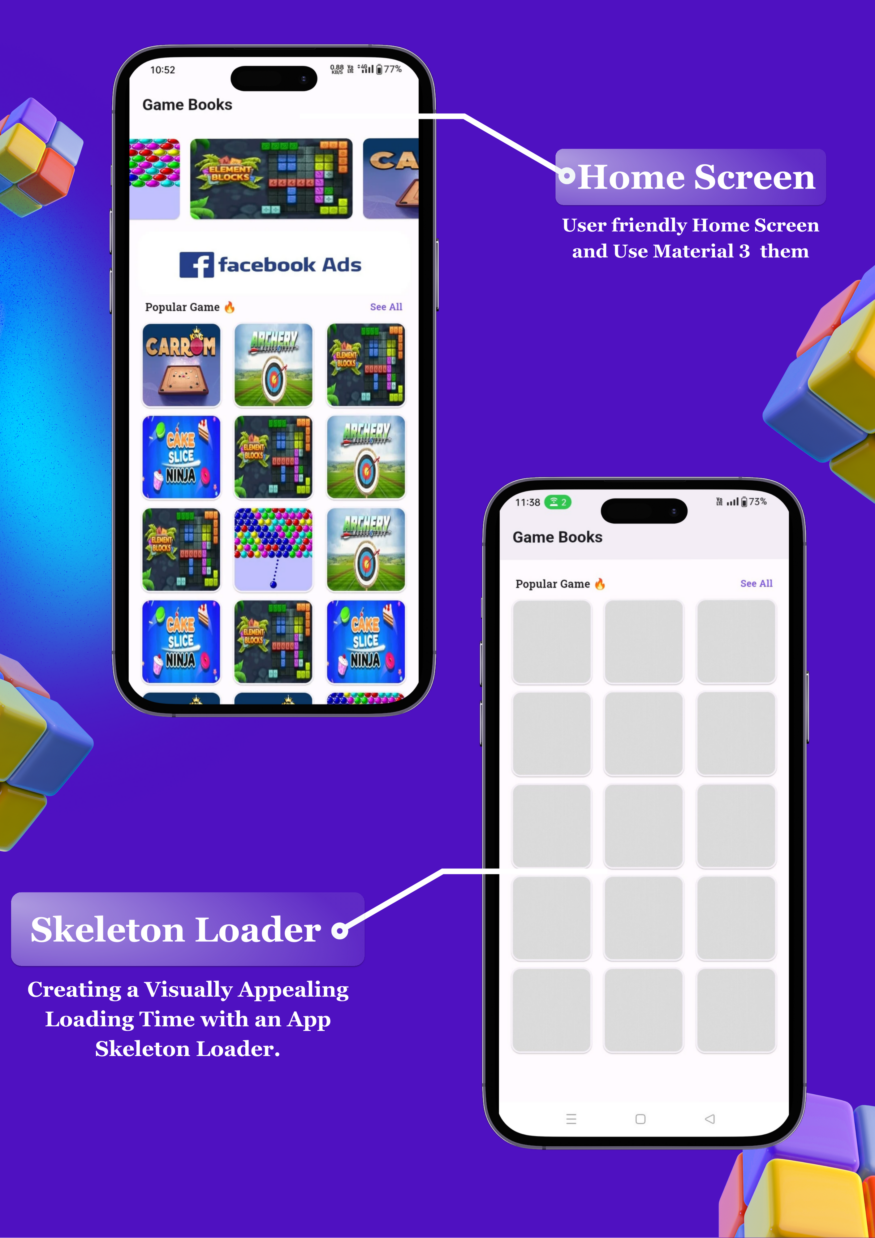 Game Book Flutter Mobile Game Playing App, Game App - 3