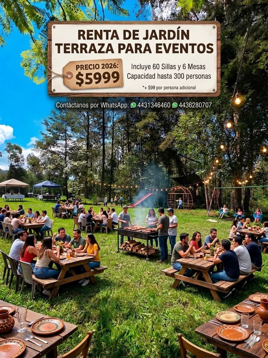 Jardin para eventos