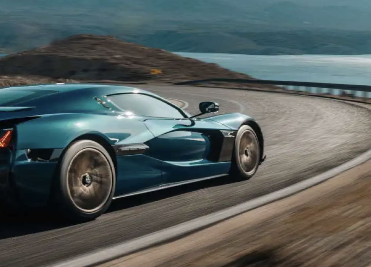rimac car on road