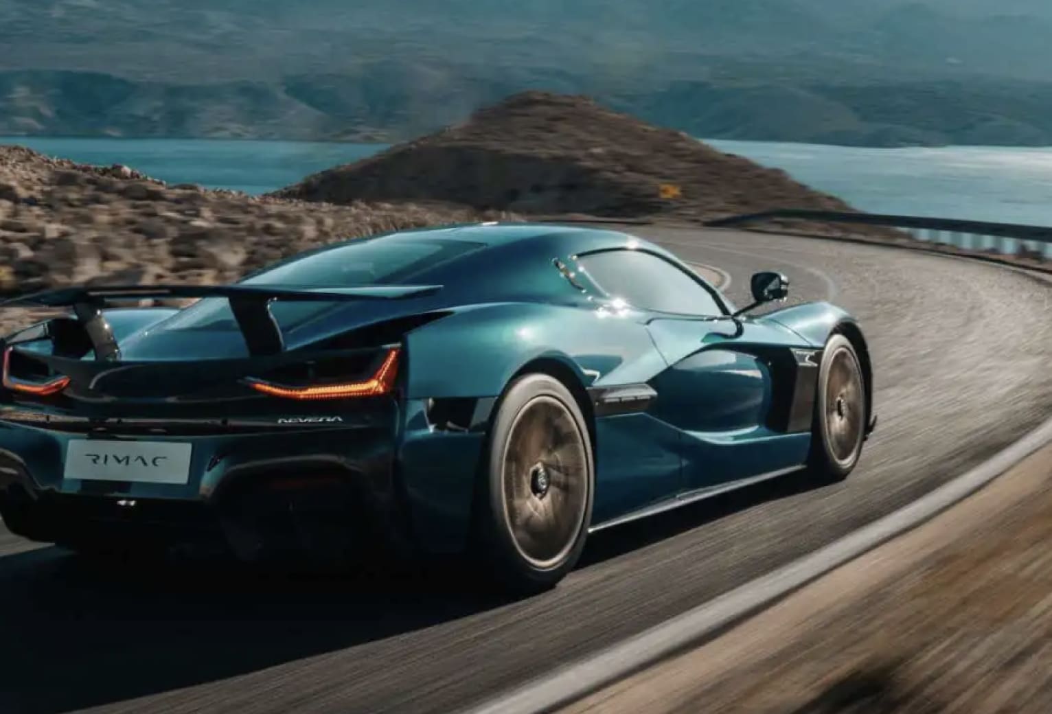 rimac car on road