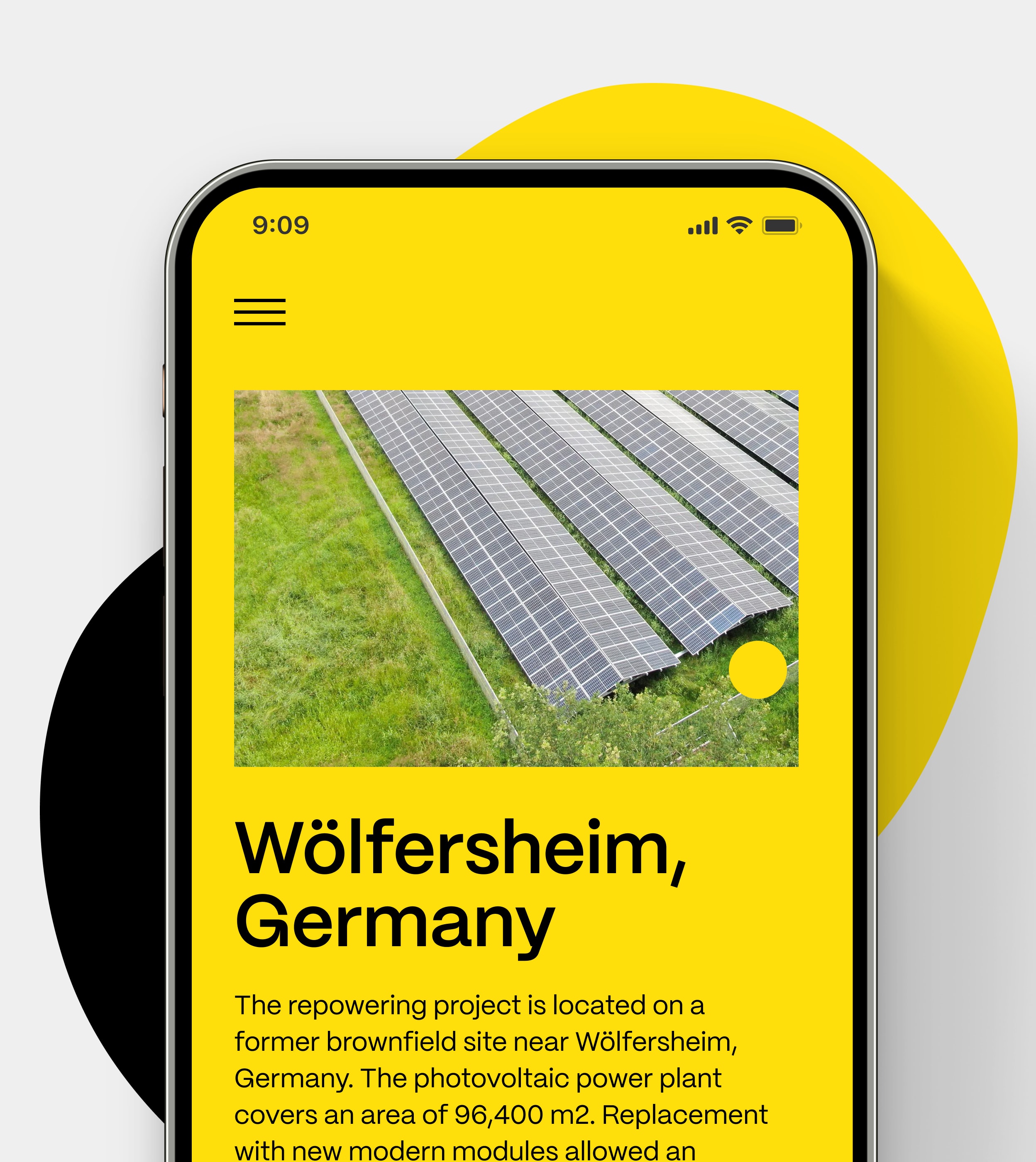 about greenbuddies facility in germany - mobile mockup