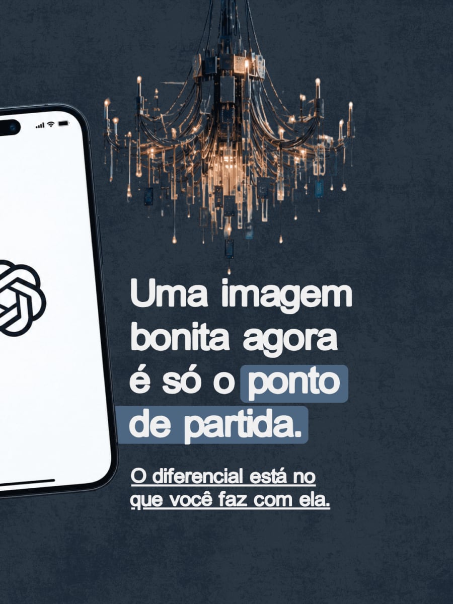 Argumento de que uma imagem bonita é o ponto de partida