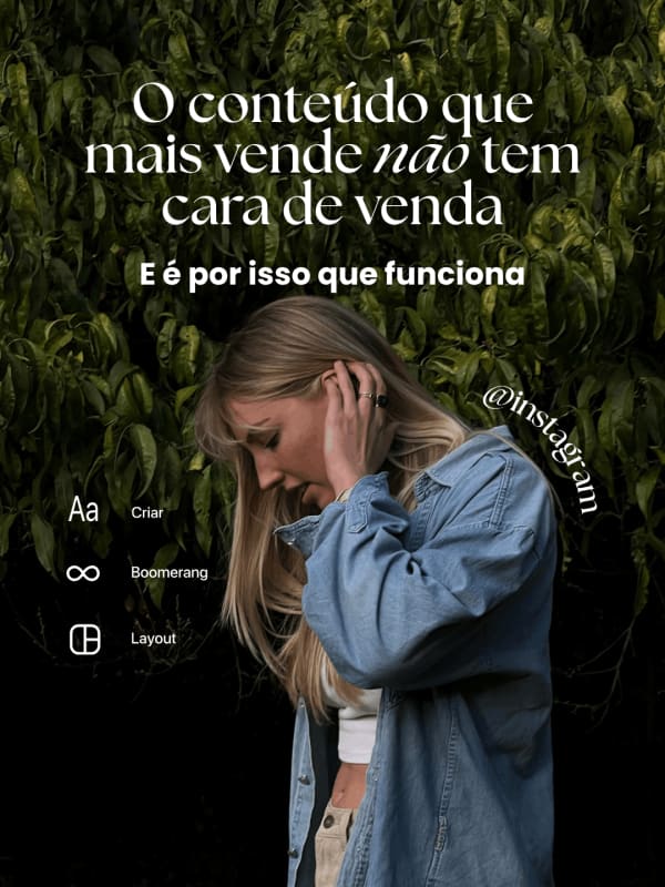 Template UGC editável no Canva