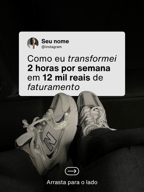 Template UGC editável no Canva