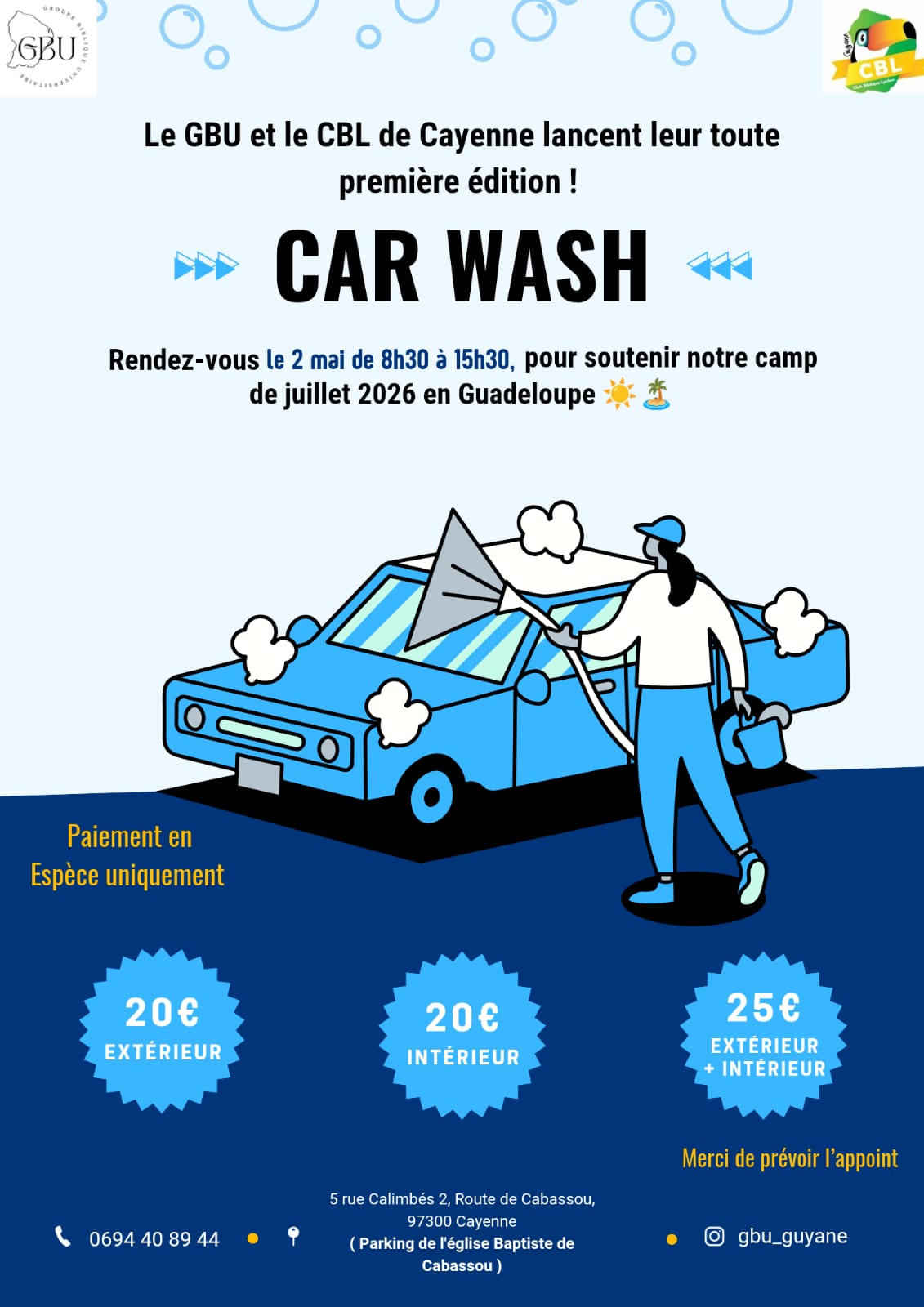 Car Wash du CBL et du GBU