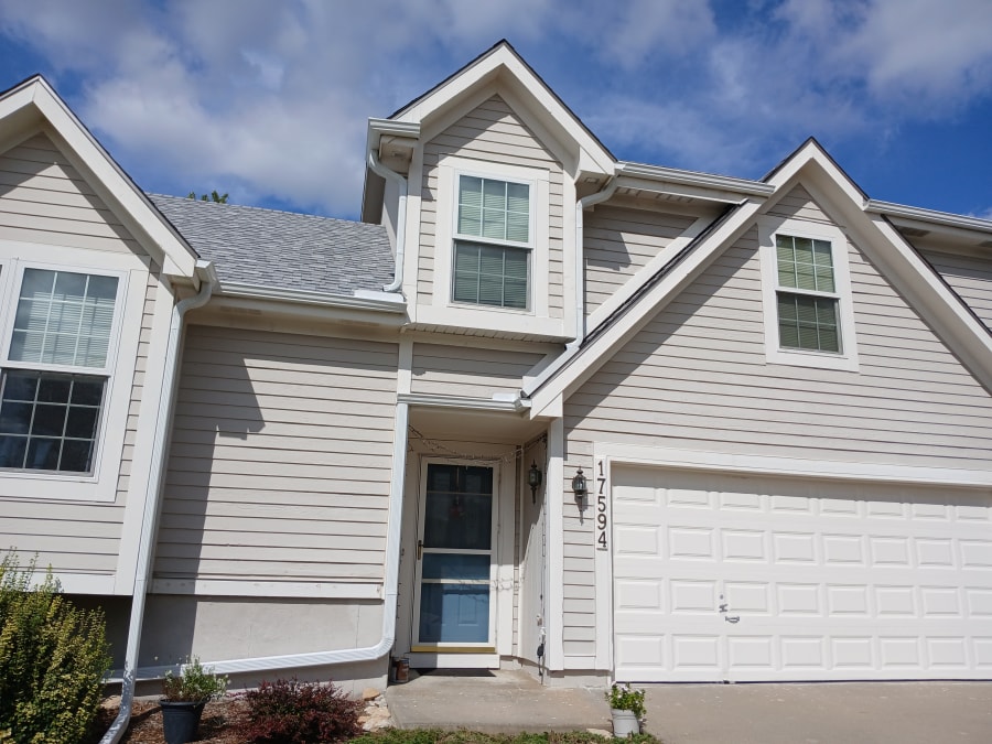 5-inch seamless gutters, downspouts, Olathe, KS, photo 3 of 4