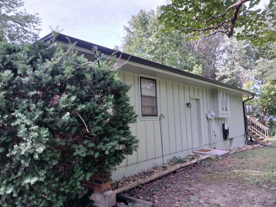 5-inch seamless gutters, downspouts, Peculiar, MO, photo 3 of 4
