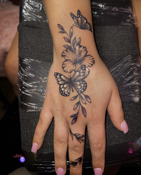 Traditional Hand tattoo by MarissaMarie in Tucson