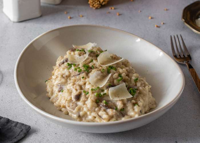 risotto de champiñones