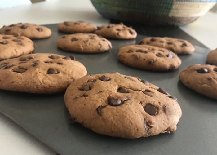 galletas con chispas de chocolate
