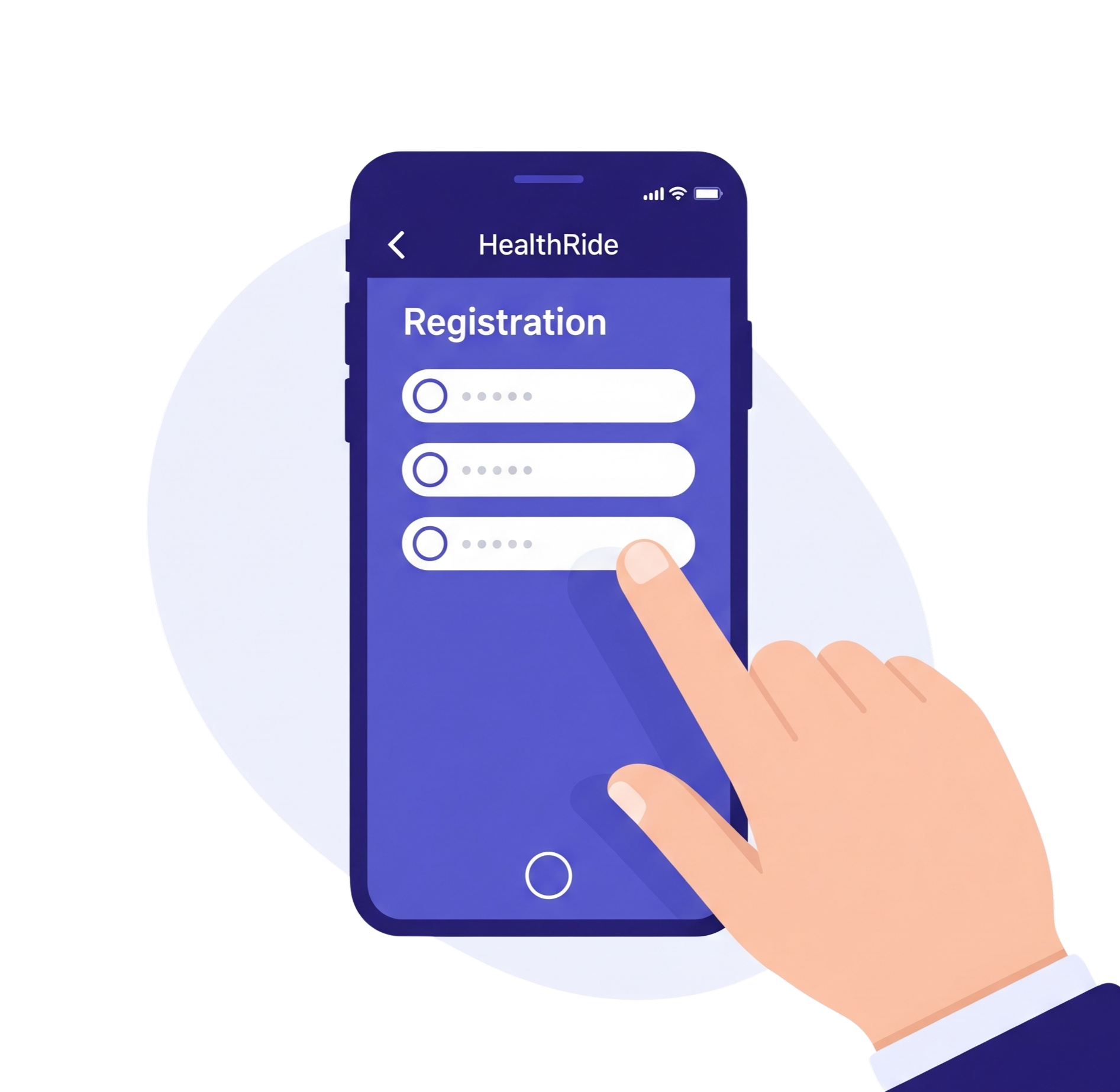 Download and Register App Screen