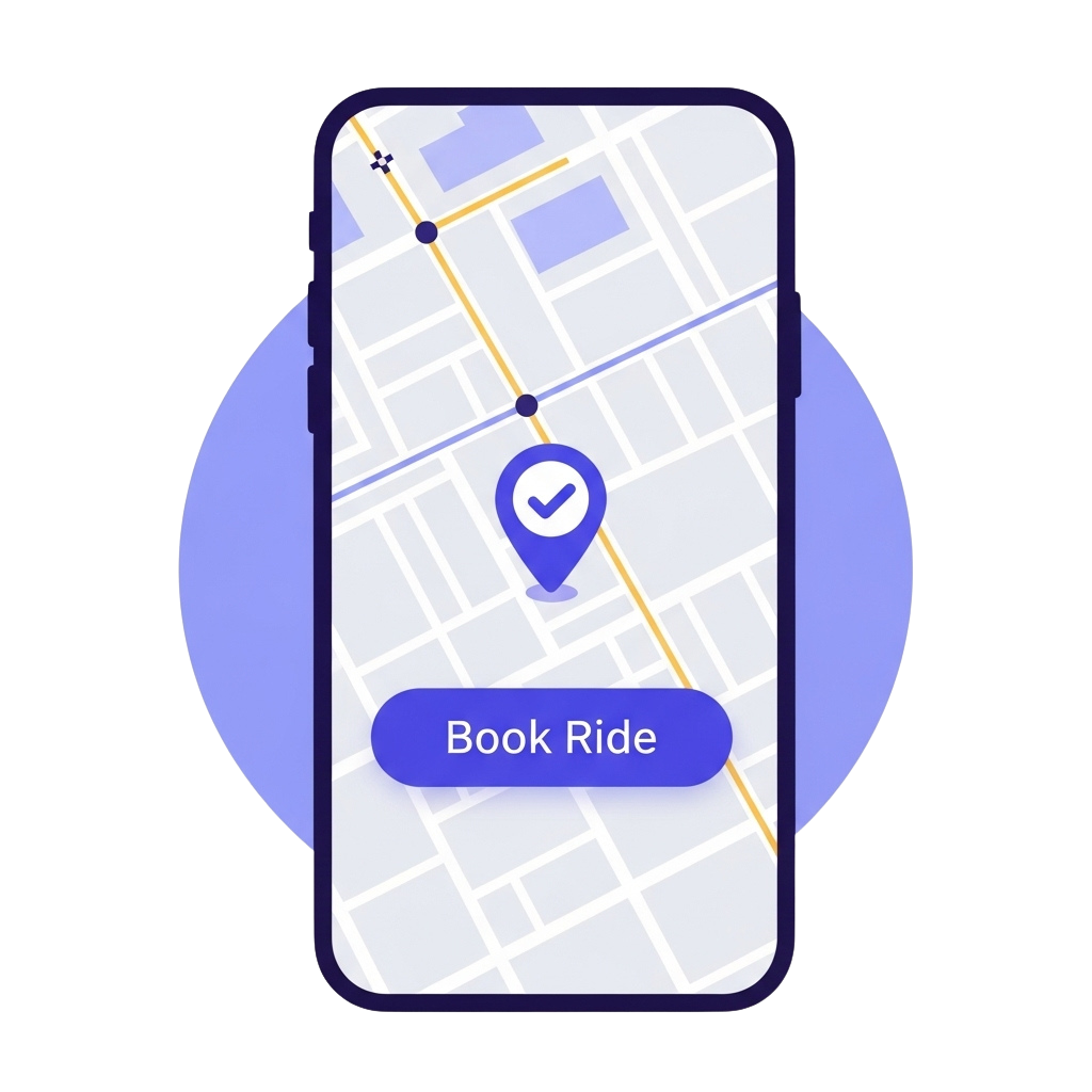 Book Ride App Screen