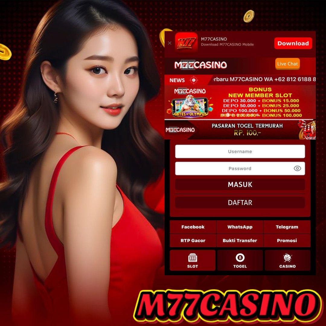 M77CASINO > Link Situs Toto 4D & Link Slot Online Gacor Resmi No #1 Depo Qris Tanpa Potongan