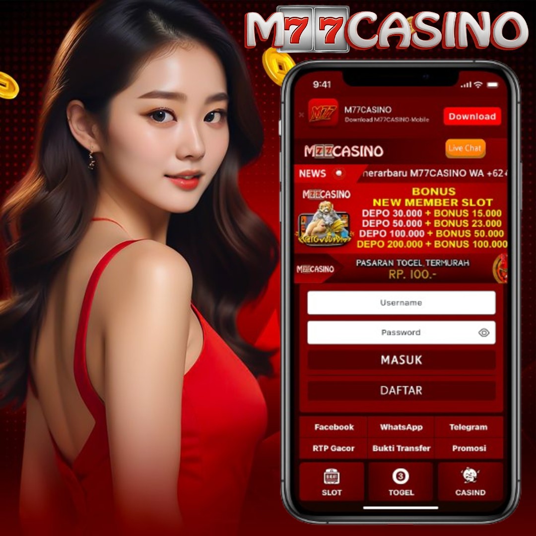 M77CASINO: Link Terbaru Bandar Online Toto Macau 4D 5D Gampang Jackpot 